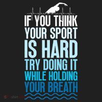 If You Think Your Sport Is Hard Try Doing It Holding Breath Hat thumb 2