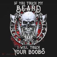 If You Touch My Beard I Will Touch Your Boobs Doggie Tank thumb 4