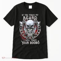 If You Touch My Beard I Will Touch Your Boobs Tall T-Shirt thumb 0