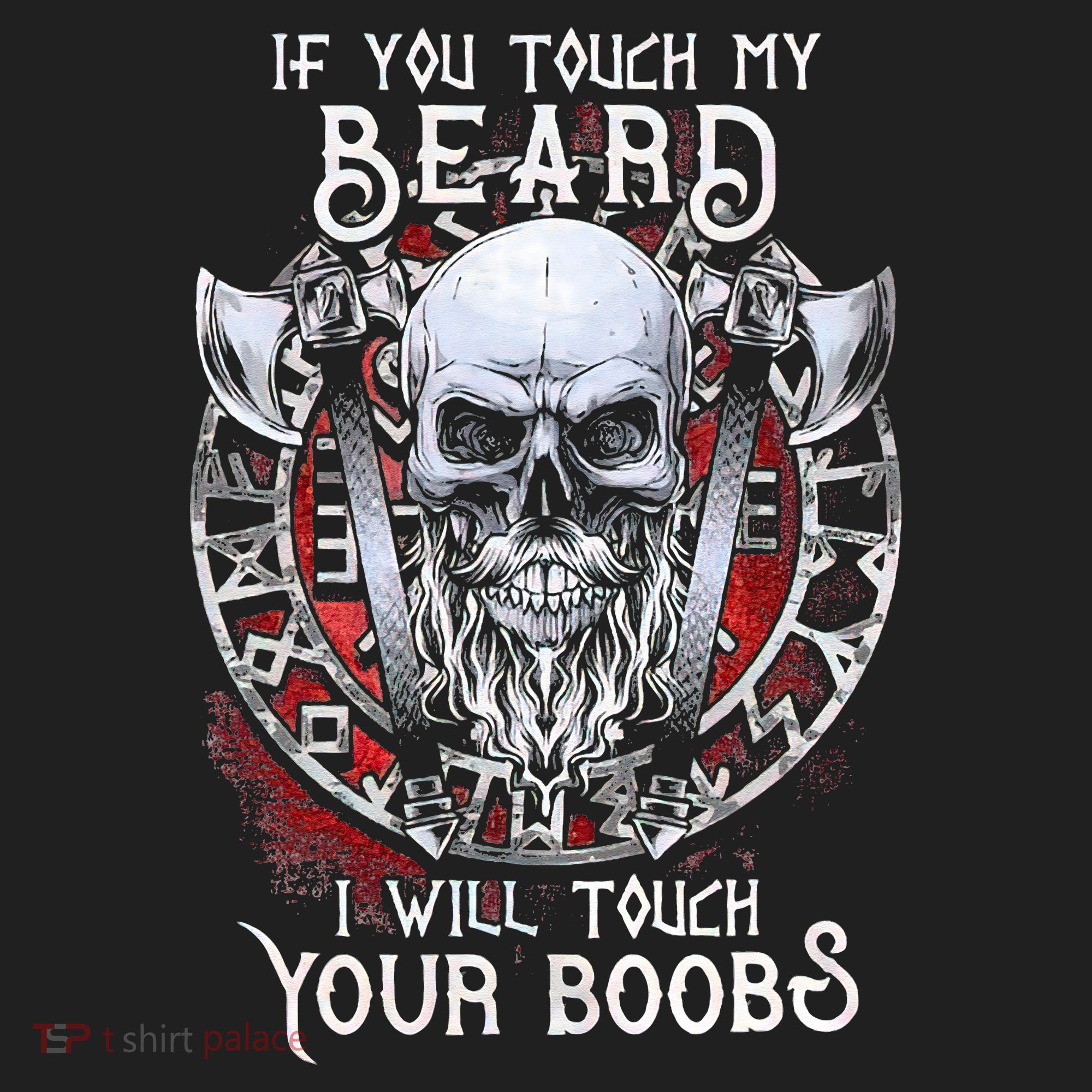 If You Touch My Beard I Will Touch Your Boobs Beanie