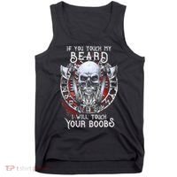 If You Touch My Beard I Will Touch Your Boobs Tank Top thumb 0