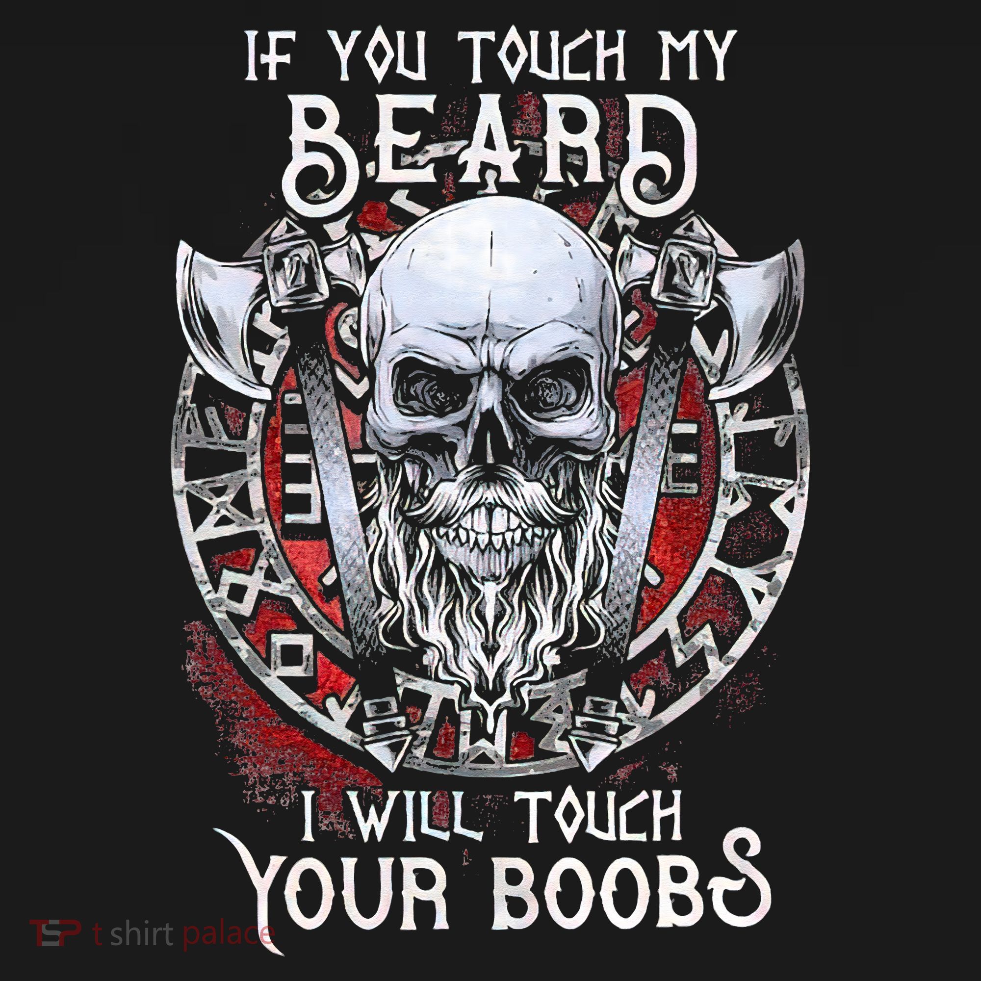 If You Touch My Beard I Will Touch Your Boobs Tank Top