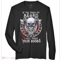 If You Touch My Beard I Will Touch Your Boobs Zone Performance Long-Sleeve T-Shirt thumb 0