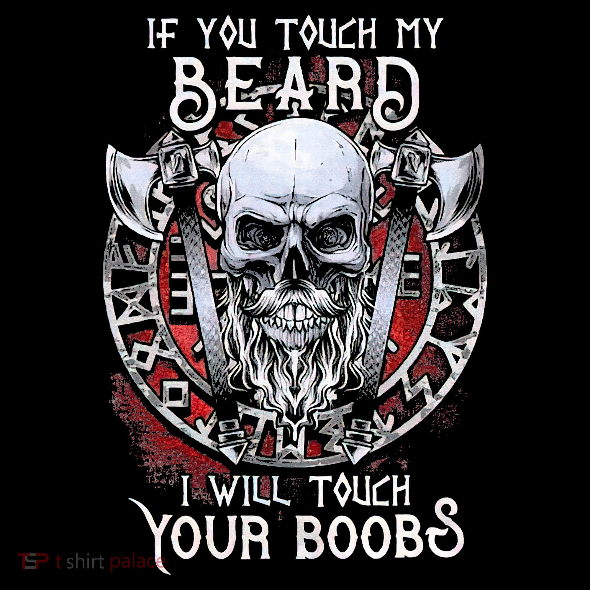 If You Touch My Beard I Will Touch Your Boobs Visor