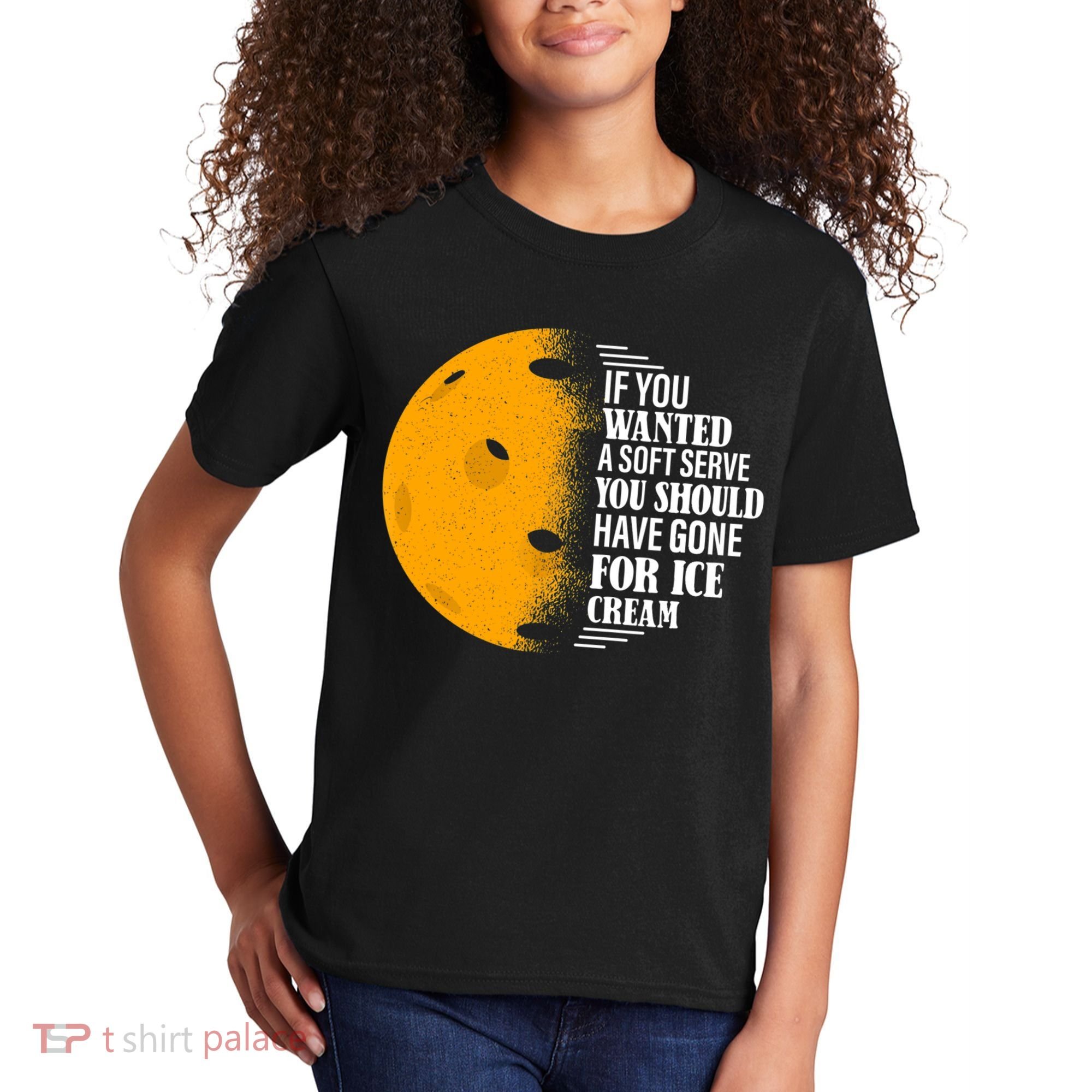 If You Wanted A Soft Serve Funny Pickleball TShirt Kids T-Shirt