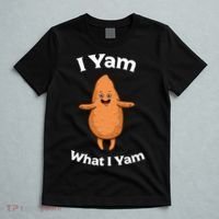 I Yam What I Yam Dancing Sweet Potato Thanksgiving T-Shirt thumb 5