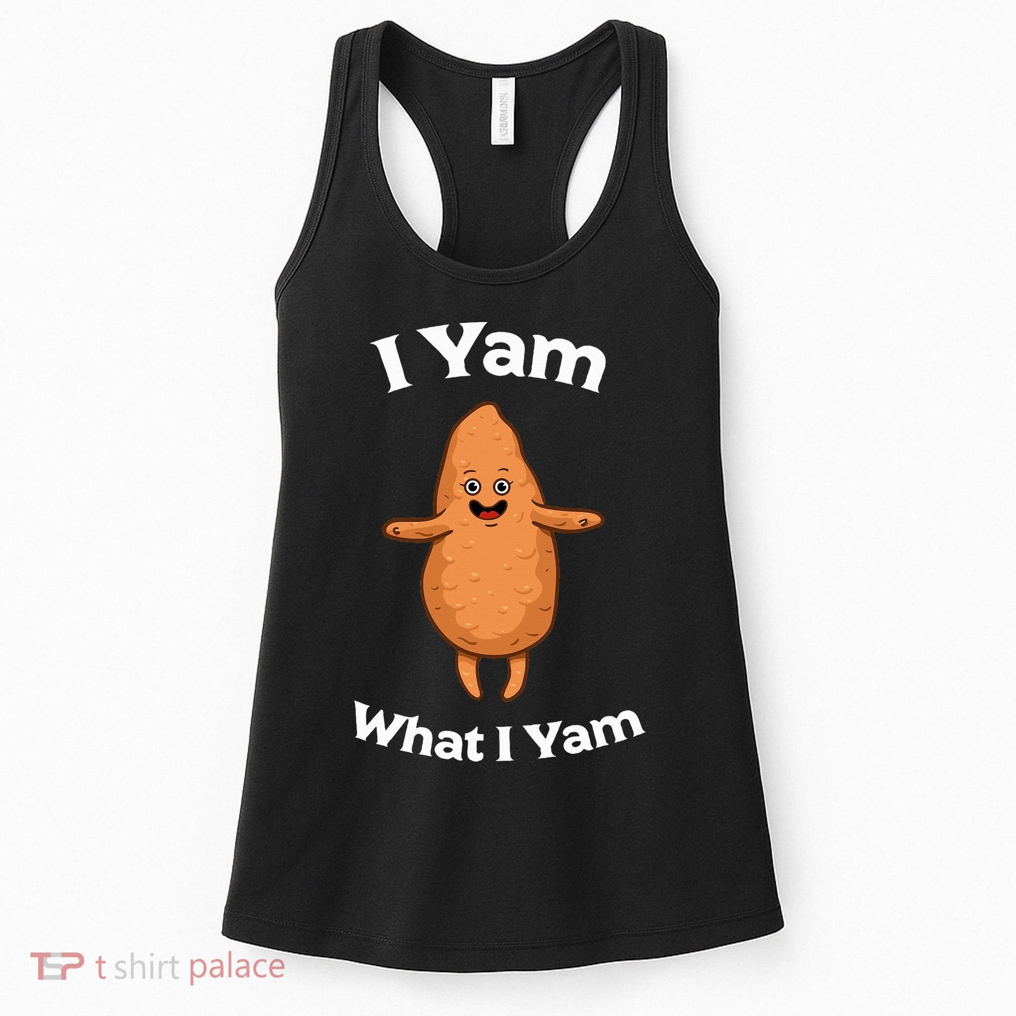 I Yam What I Yam Dancing Sweet Potato Thanksgiving Women's Tank Top