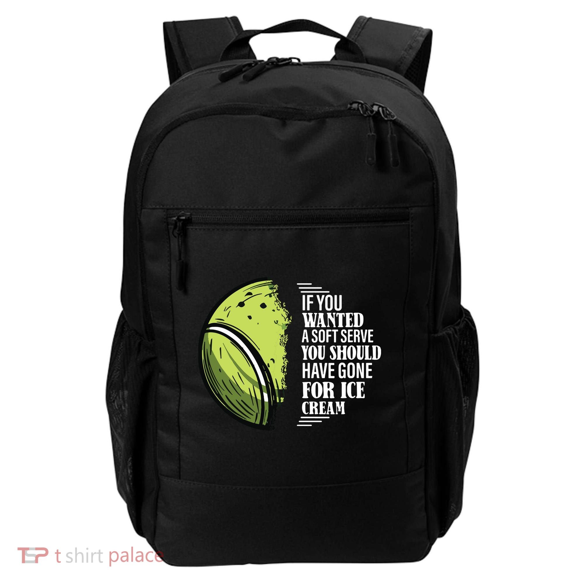 If You Wanted A Soft Serve Funny Tennis Player Backpack