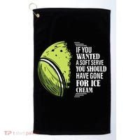 If You Wanted A Soft Serve Funny Tennis Player Golf Towel thumb 0