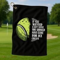 If You Wanted A Soft Serve Funny Tennis Player Golf Towel thumb 1