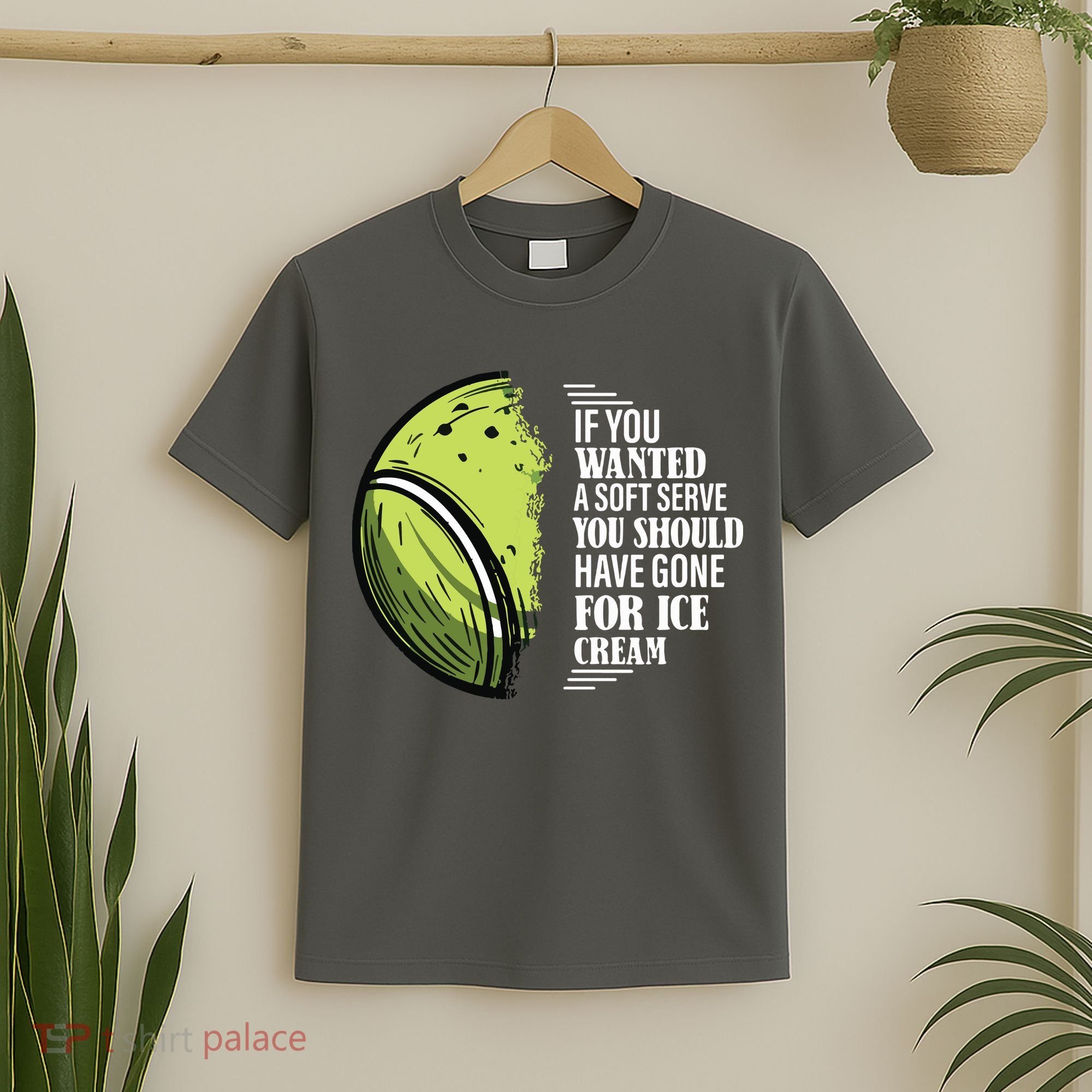 If You Wanted A Soft Serve Funny Tennis Player T-Shirt