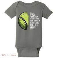 If You Wanted A Soft Serve Funny Tennis Player Baby Bodysuit thumb 0