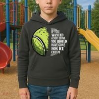 If You Wanted A Soft Serve Funny Tennis Player Kids Hoodie thumb 2