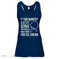 If You Wanted A Soft Serve Ping Pong Ladies Essential Flowy Tank thumb 0