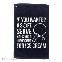 If You Wanted A Soft Serve Ping Pong Golf Towel thumb 0