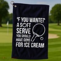 If You Wanted A Soft Serve Ping Pong Golf Towel thumb 1