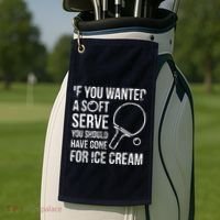 If You Wanted A Soft Serve Ping Pong Golf Towel thumb 2