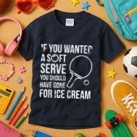 If You Wanted A Soft Serve Ping Pong Kids T-Shirt thumb 3