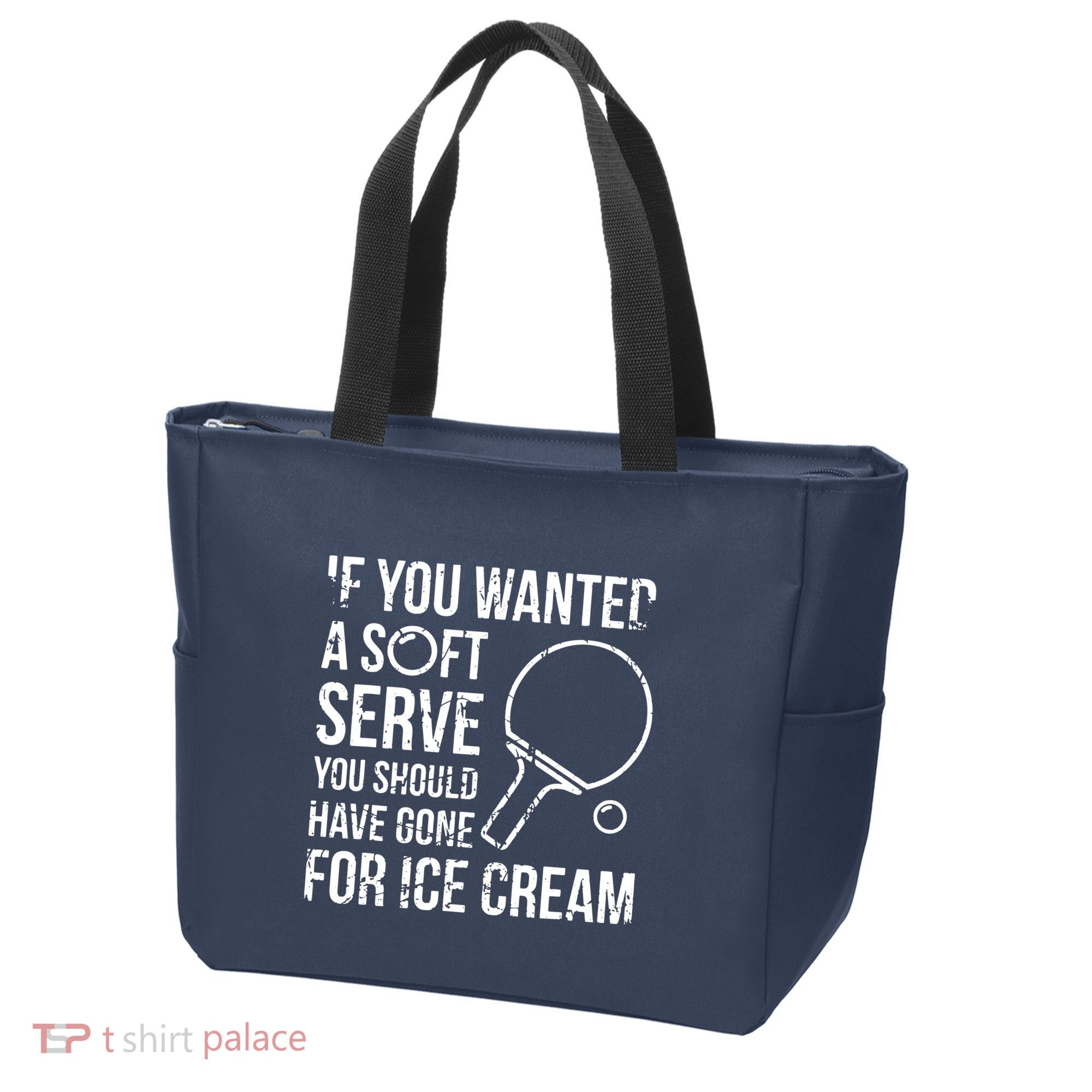 If You Wanted A Soft Serve Ping Pong Tote Bag