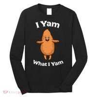 I Yam What I Yam Dancing Sweet Potato Long Sleeve Shirt thumb 0