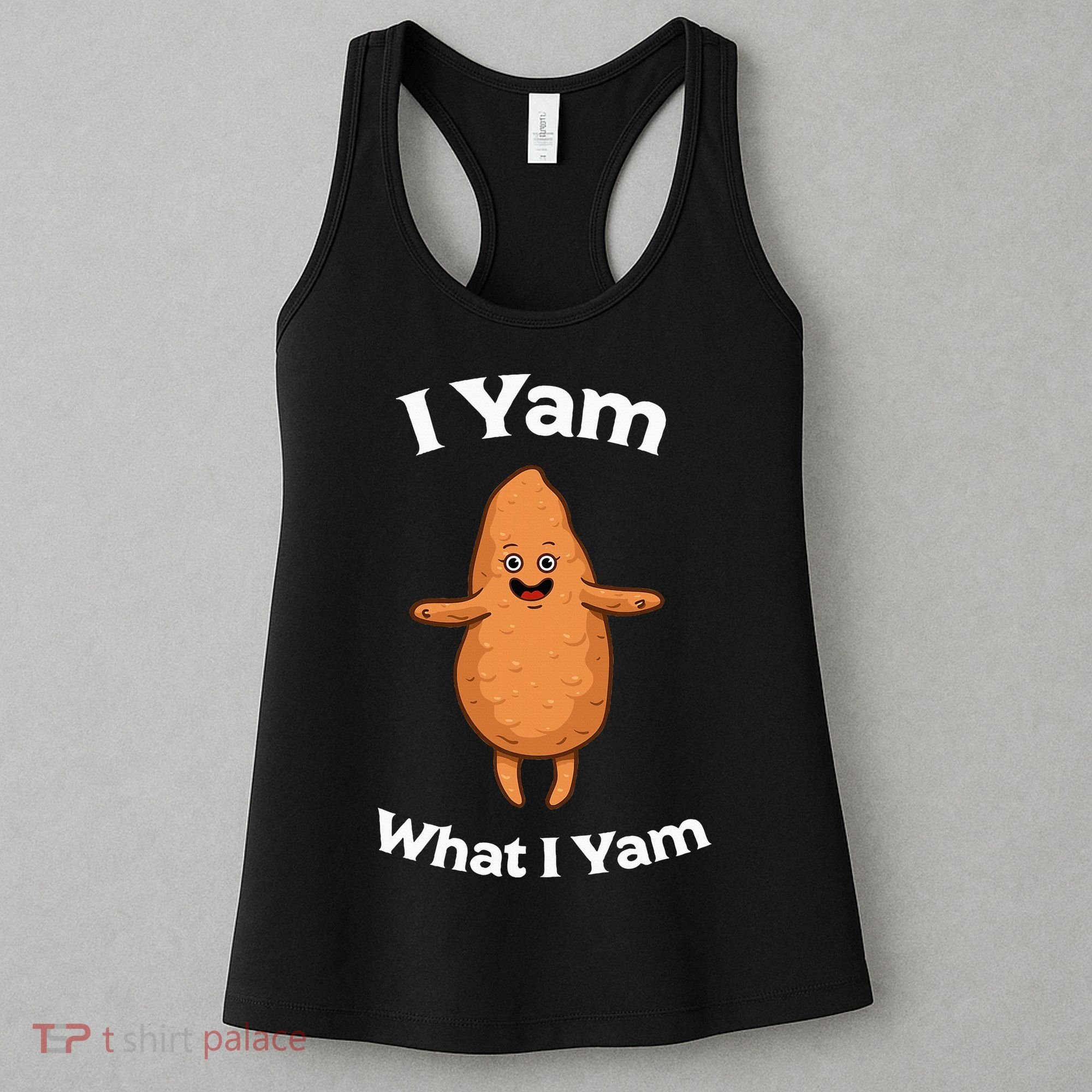 I Yam What I Yam Dancing Sweet Potato Women's Tank Top