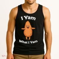 I Yam What I Yam Dancing Sweet Potato Tank Top thumb 3