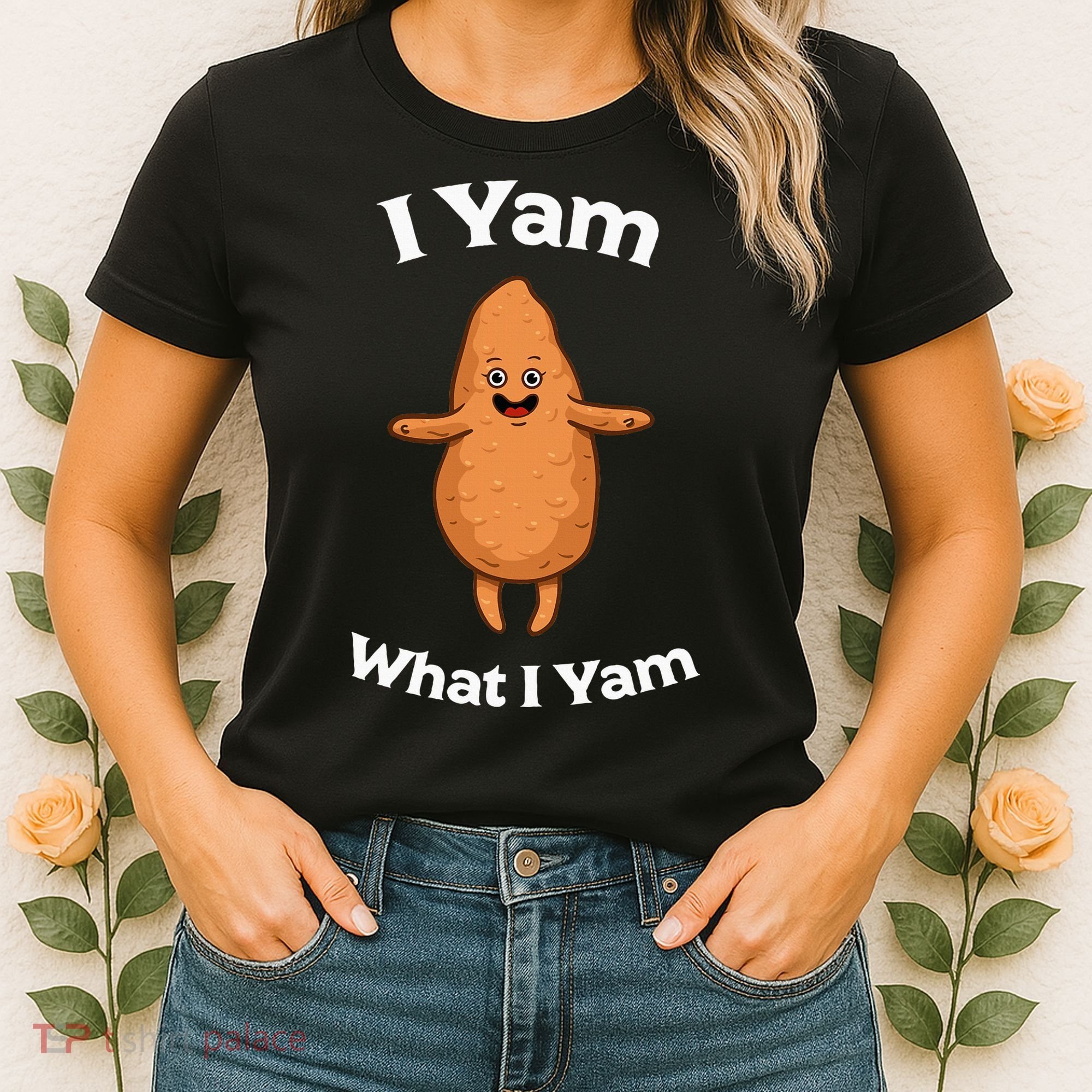 I Yam What I Yam Dancing Sweet Potato Women's T-Shirt