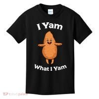 I Yam What I Yam Dancing Sweet Potato Kids T-Shirt thumb 0
