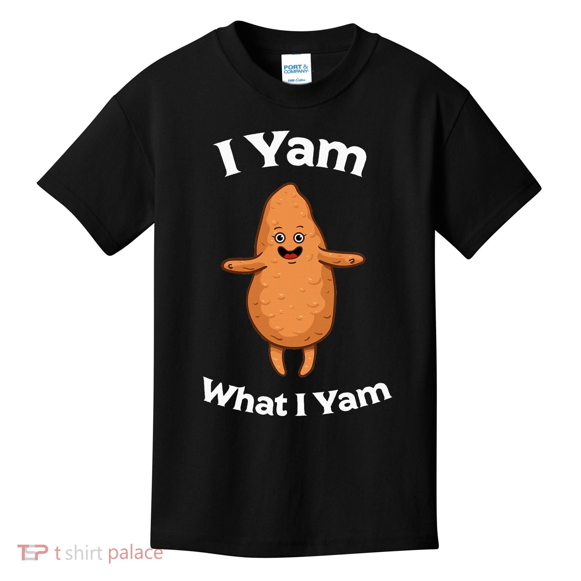 I Yam What I Yam Dancing Sweet Potato Kids T-Shirt