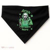 Irish You Were Here Horror Scary Patrick's Day Ghostface USA-Made Doggie Bandana thumb 0