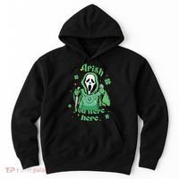 Irish You Were Here Horror Scary Patrick's Day Ghostface Hoodie thumb 0