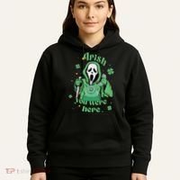 Irish You Were Here Horror Scary Patrick's Day Ghostface Hoodie thumb 5