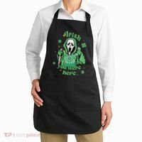 Irish You Were Here Horror Scary Patrick's Day Ghostface Apron thumb 2