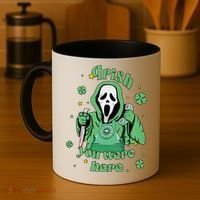 Irish You Were Here Horror Scary Patrick's Day Ghostface Coffee Mug thumb 4