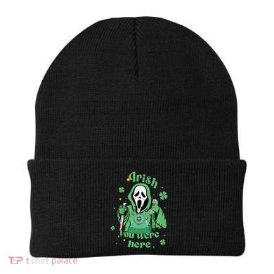 Irish You Were Here Horror Scary Patrick's Day Ghostface Beanie