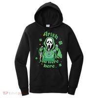 Irish You Were Here Horror Scary Patrick's Day Ghostface Women's Hoodie thumb 0