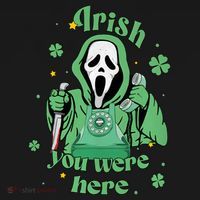 Irish You Were Here Horror Scary Patrick's Day Ghostface Ornament thumb 1