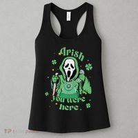 Irish You Were Here Horror Scary Patrick's Day Ghostface Women's Tank Top thumb 3