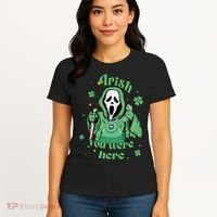 Irish You Were Here Horror Scary Patrick's Day Ghostface Women's T-Shirt thumb 4