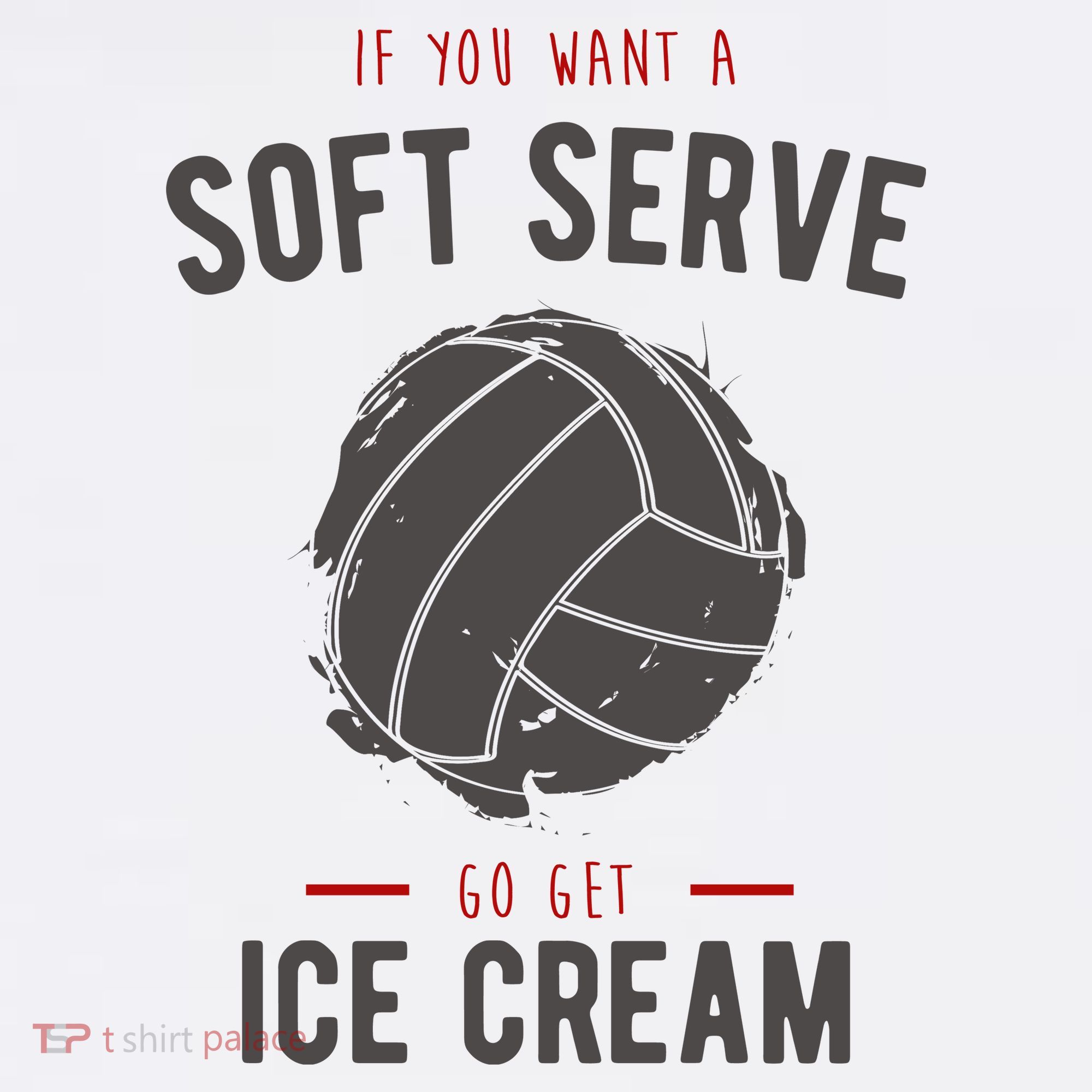 If You Want A Soft Serve Go Get Ice Cream Funny Vollyball Apron