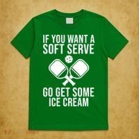 If You Want A Soft Serve Go Get Some Ice Cream Funny Pickleball T-Shirt thumb 5