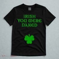 Irish You Were Naked With A Clover. St. Patrick Day T-Shirt thumb 5