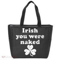 Irish You Were Naked St Patrick's Day Tote Bag thumb 0