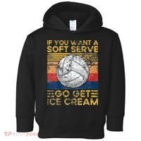 If You Want A Soft Serve Go Get Ice Cream Volleyball Toddler Hoodie thumb 0