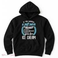 If You Wanted A Soft Serve - Funny Pickleball Player Hoodie thumb 0