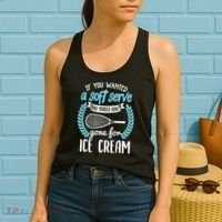 If You Wanted A Soft Serve - Funny Pickleball Player Women's Tank Top thumb 2