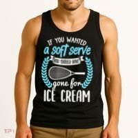 If You Wanted A Soft Serve - Funny Pickleball Player Tank Top thumb 3