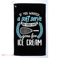 If You Wanted A Soft Serve - Funny Pickleball Player Golf Towel thumb 0