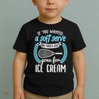 If You Wanted A Soft Serve - Funny Pickleball Player Toddler T-Shirt thumb 2