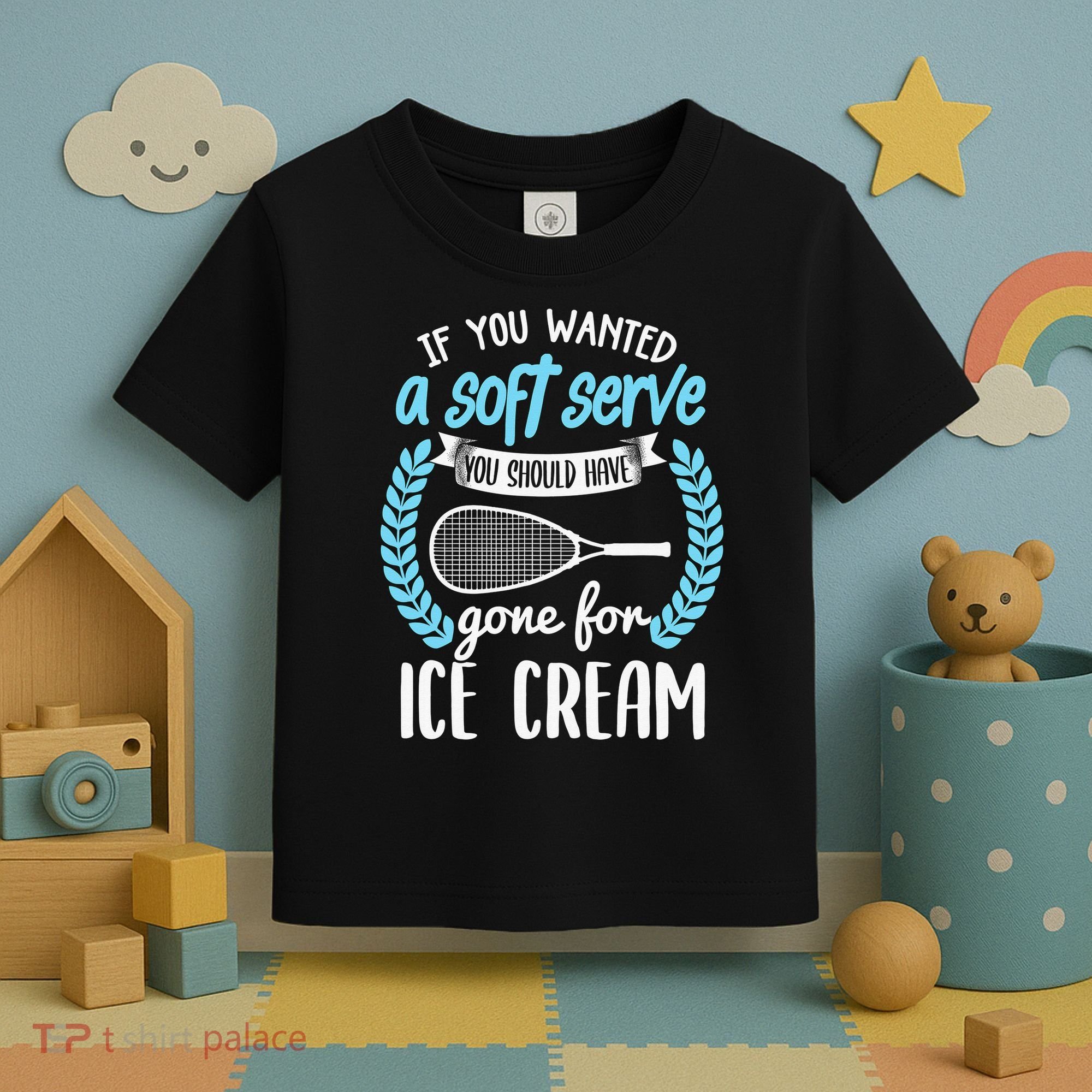 If You Wanted A Soft Serve - Funny Pickleball Player Toddler T-Shirt